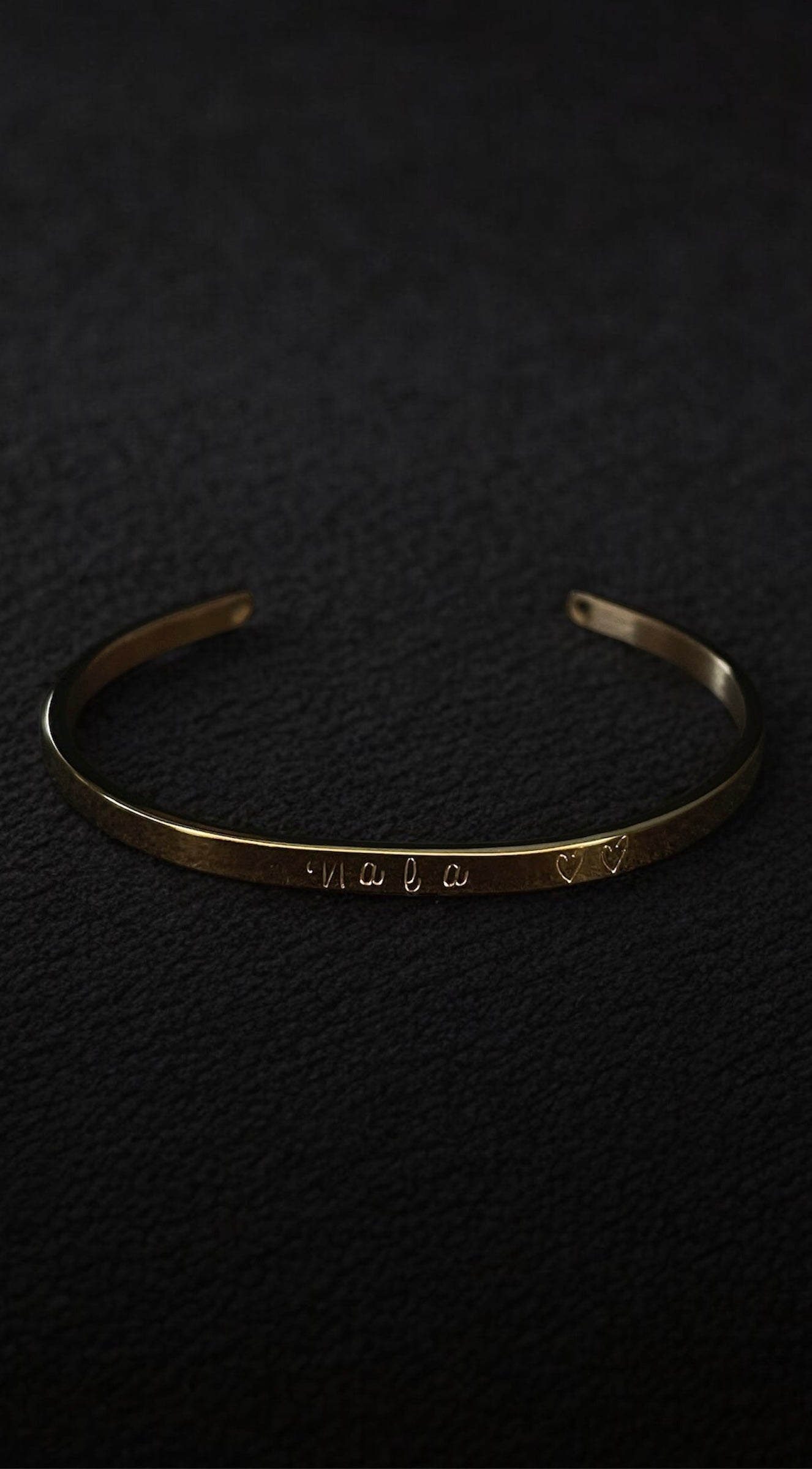 Brazalete Eternal personalizado de acero inoxidable 4mm, ORO ROSA.